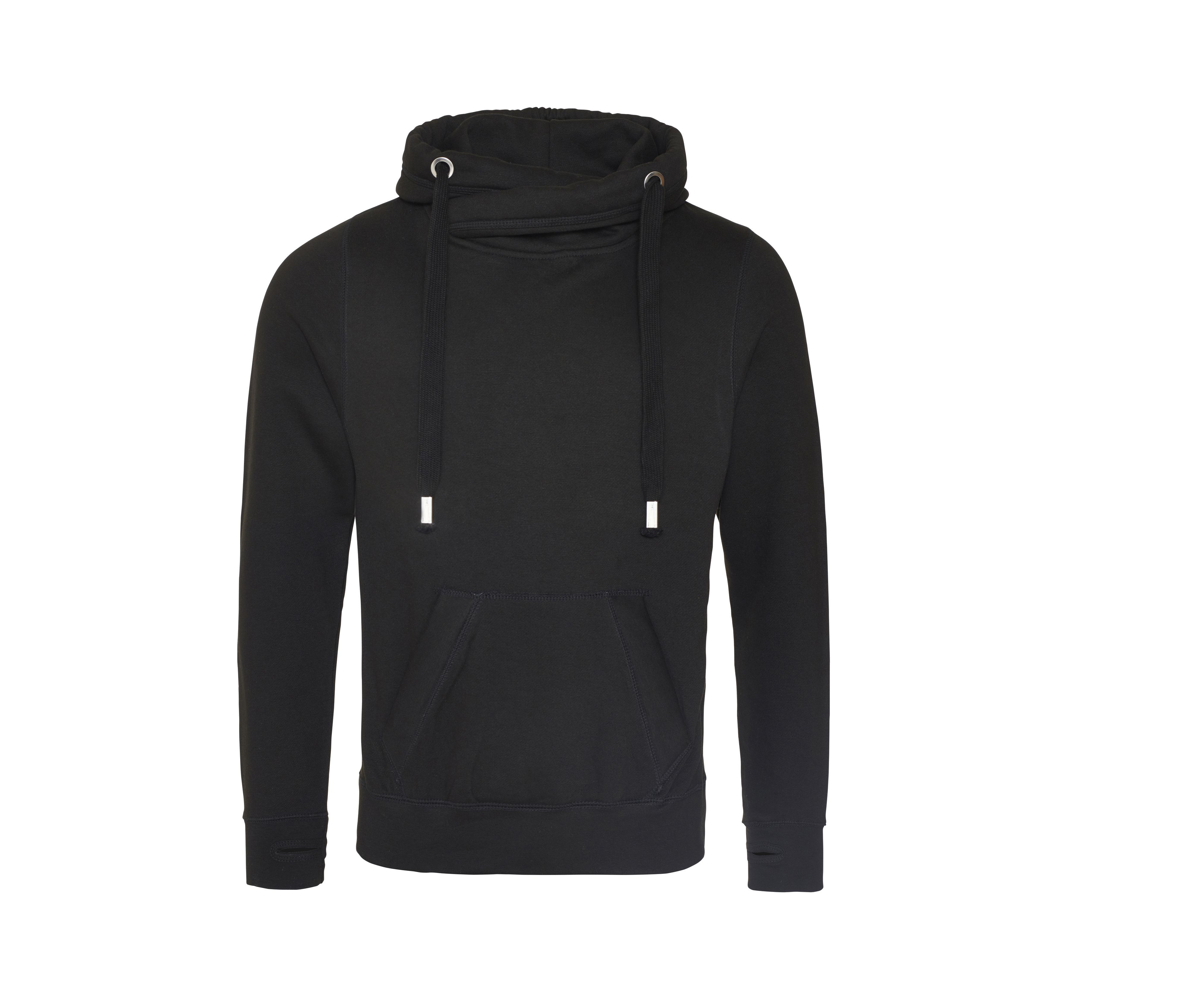 CROSS NECK HOODIE - vue 3