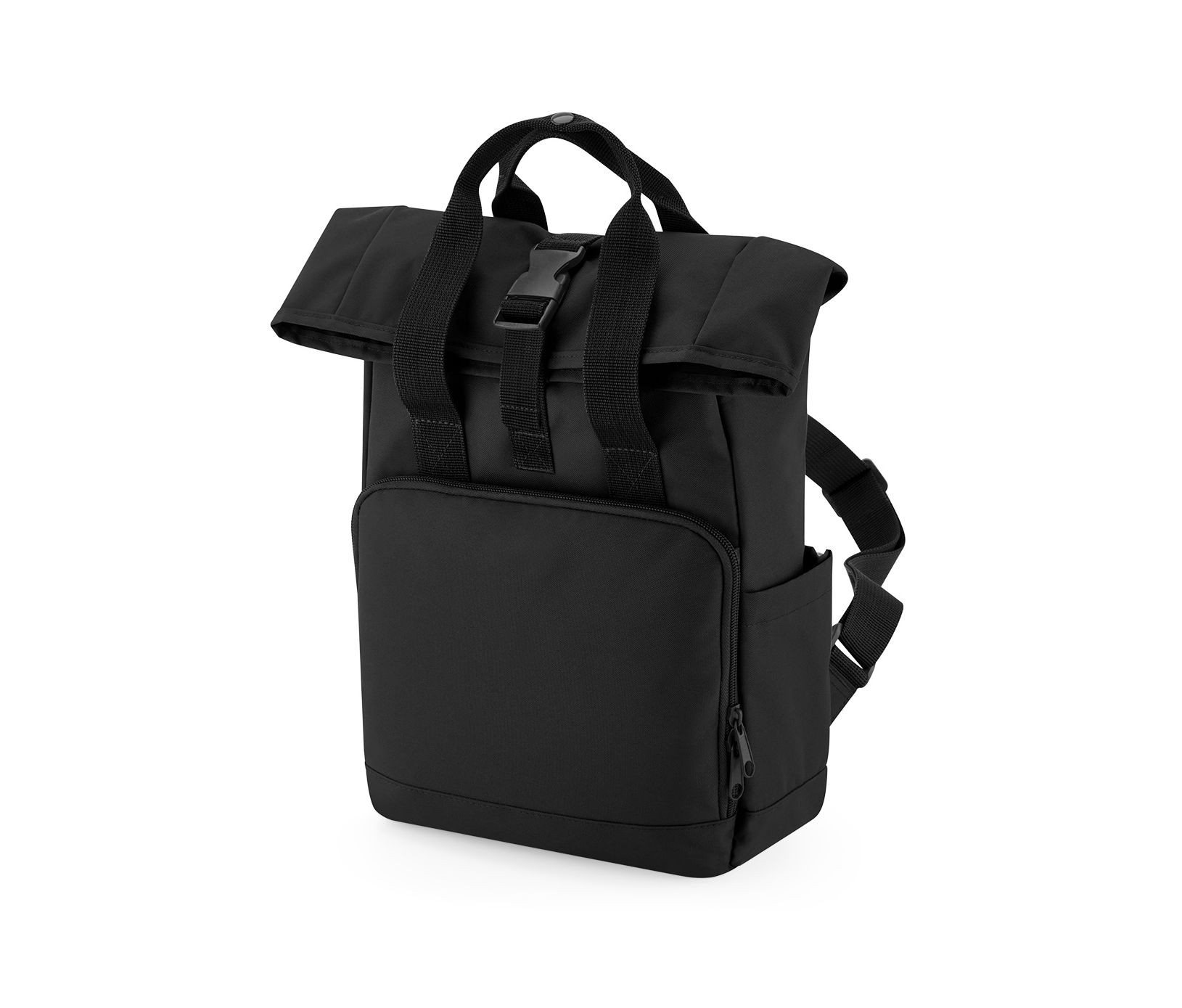 RECYCLED MINI TWIN HANDLE ROLL-TOP LAPTOP BACKPACK - vue 3