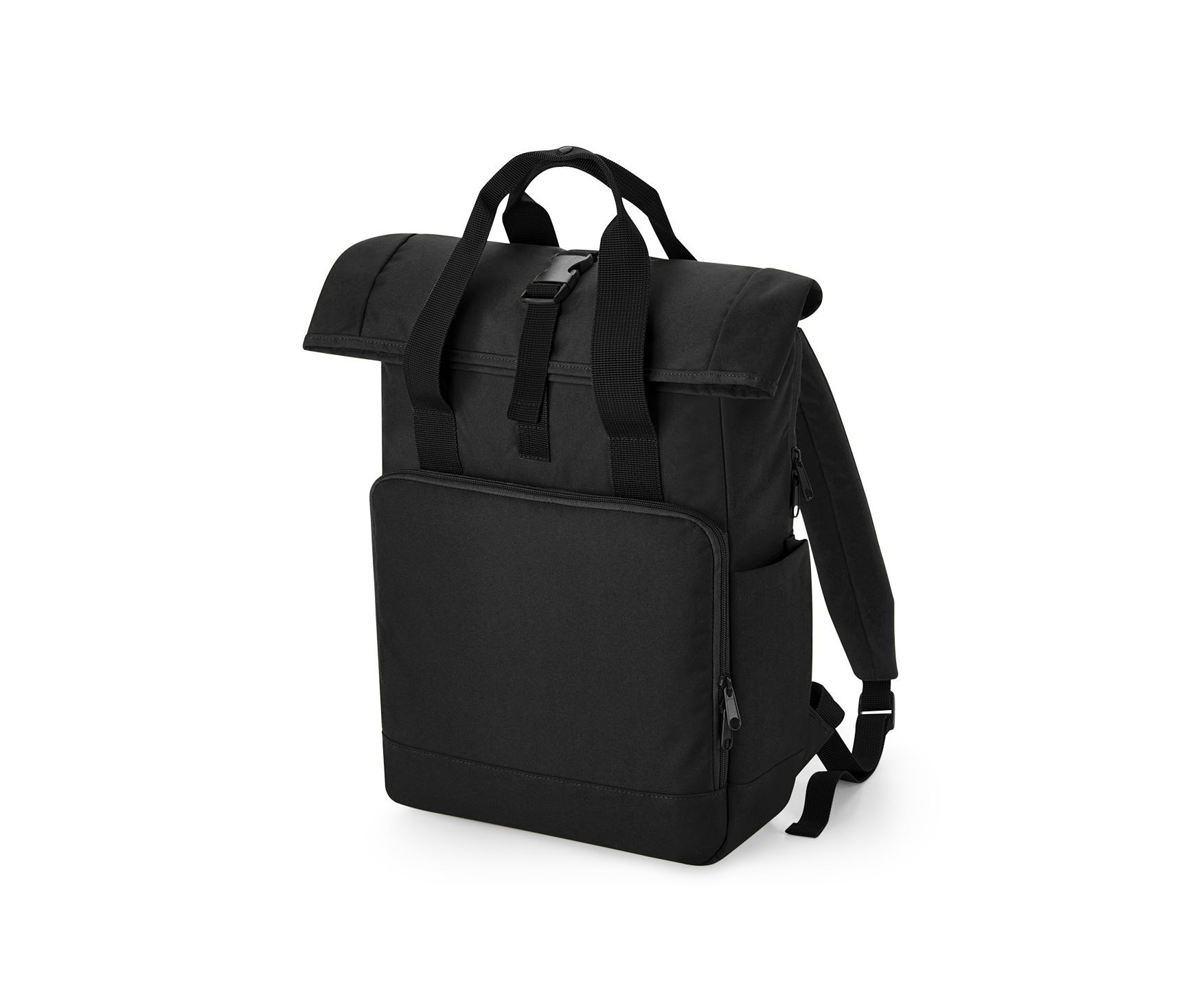 RECYCLED TWIN HANDLE ROLL-TOP LAPTOP BACKPACK - vue 3