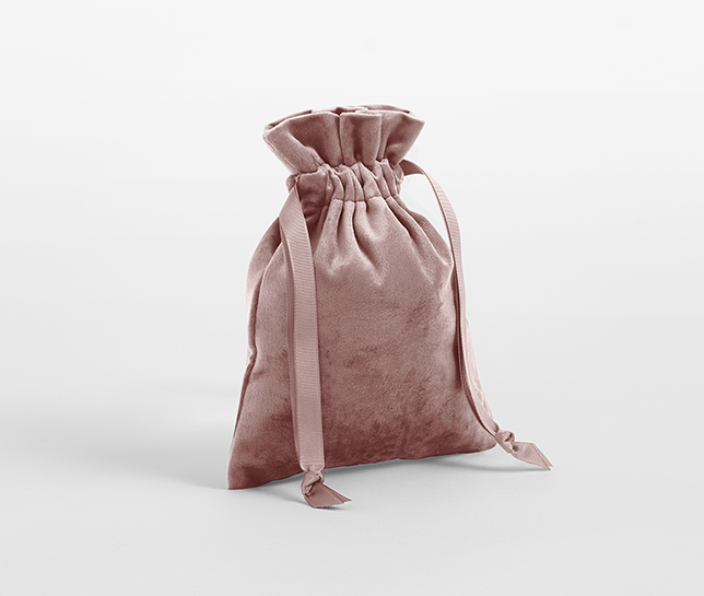 VELVET GIFTBAG WITH RIBBON DRAWSTRING - vue 5