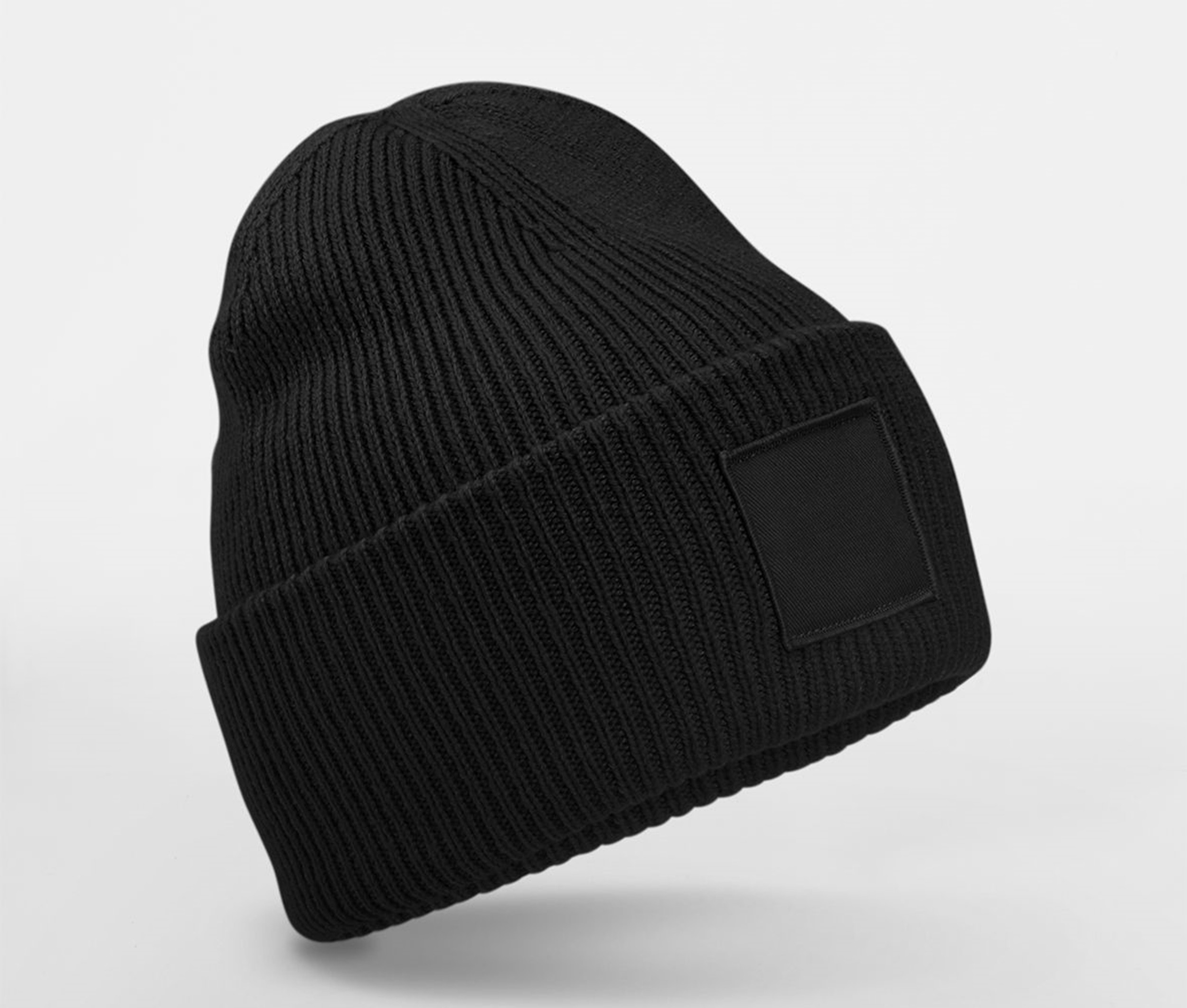 DEEP CUFFED TONAL PATCH BEANIE - vue 2