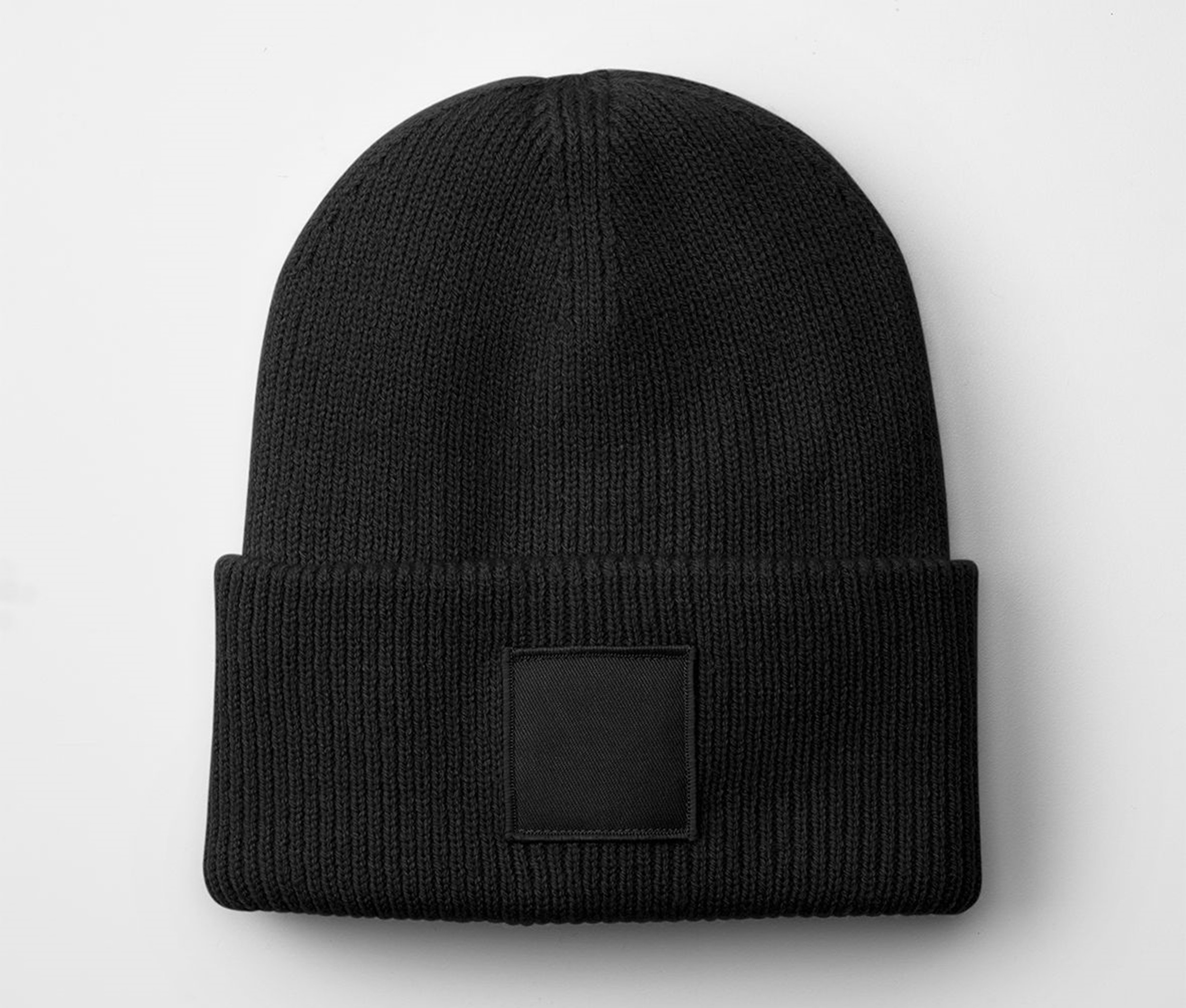 DEEP CUFFED TONAL PATCH BEANIE - vue 3