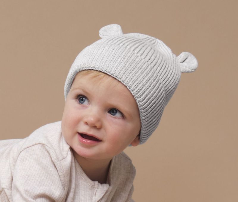 ORGANIC BABY BEAR BEANIE