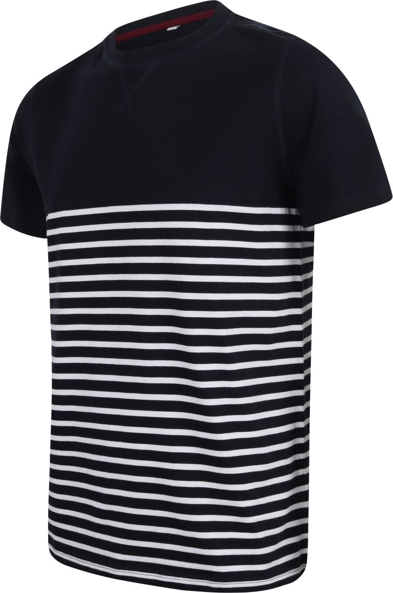 T-shirt breton à manches courtes