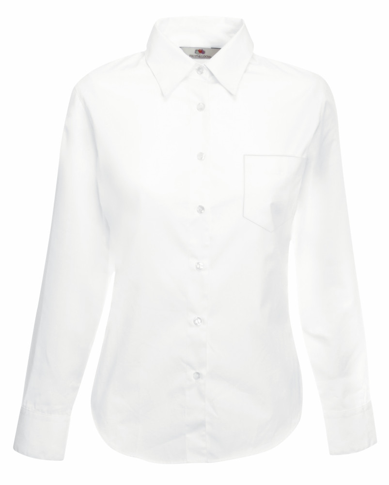 LADIES LONG SLEEVE POPLIN SHIRT
