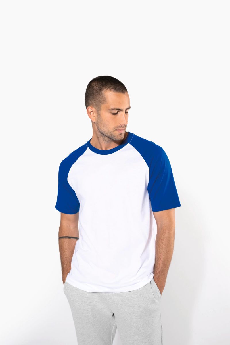 Baseball > T-shirt bicolore manches courtes