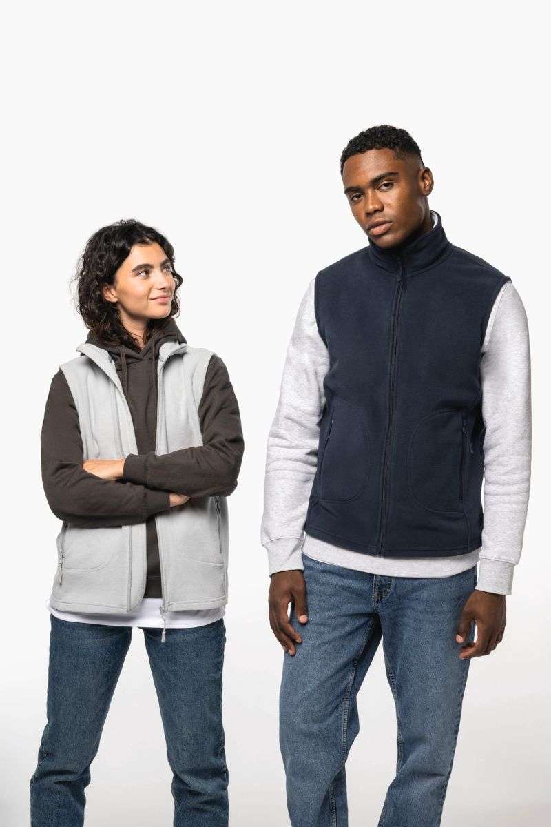 Bodywarmer micropolaire écoresponsable unisexe