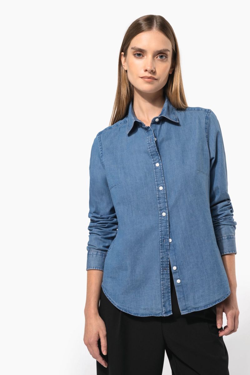 Chemise denim femme