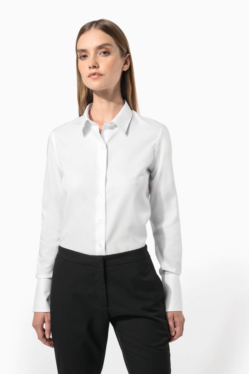 Chemise manches longues sans repassage femme