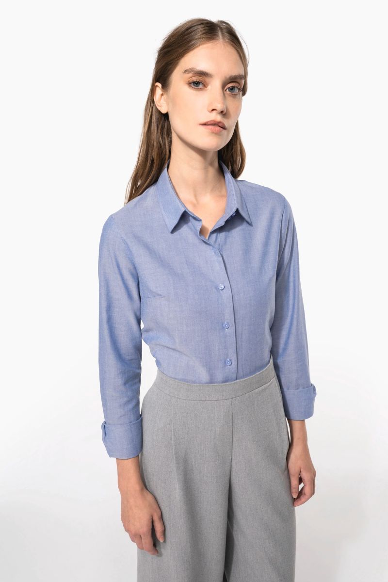 Chemise Oxford manches longues femme