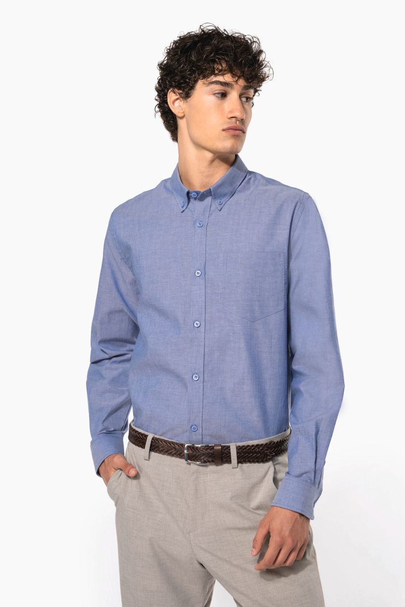 Chemise Oxford manches longues