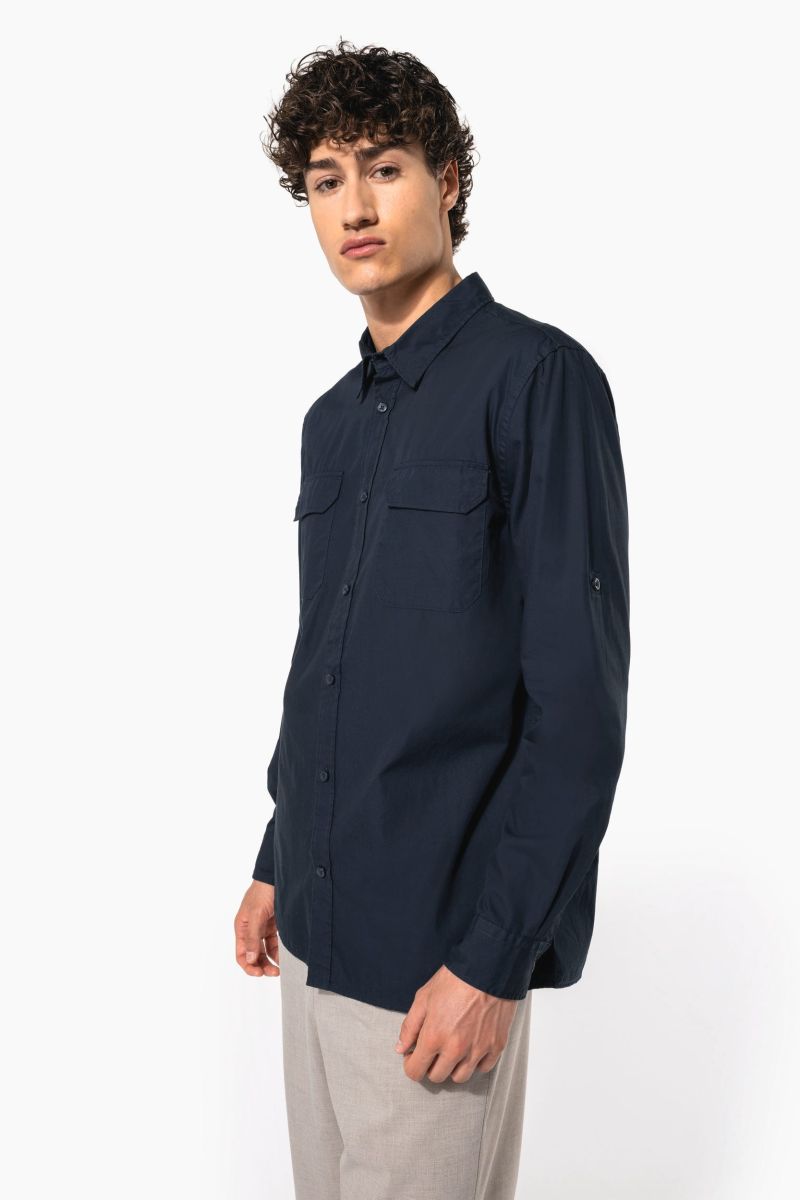 Chemise safari manches longues homme