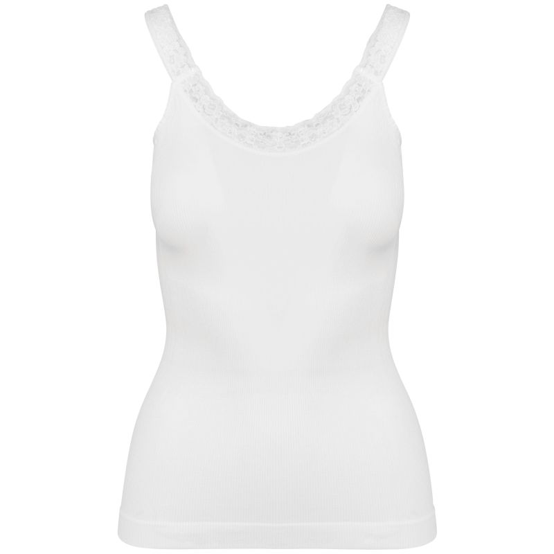 Débardeur écoresponsable sans couture avec dentelle