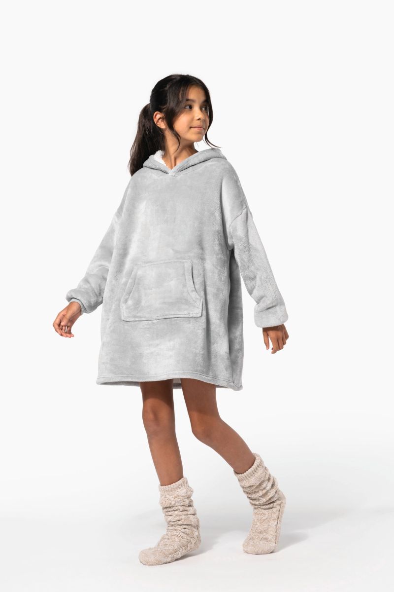 Plaid poncho enfant