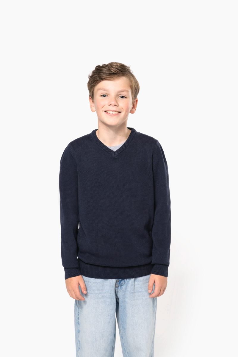 Pull col V enfant