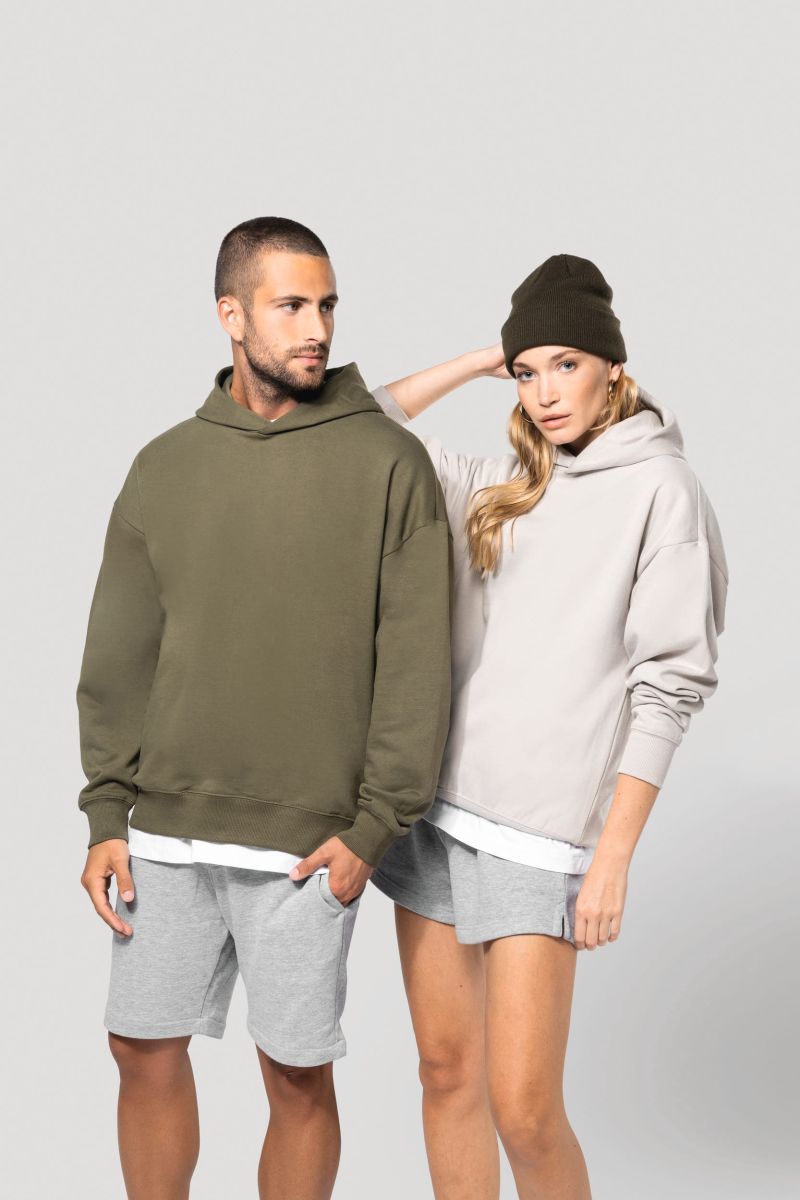 Sweatshirt à capuche molleton oversize unisexe