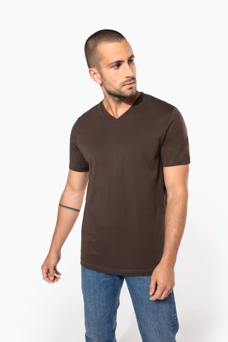 T-shirt col V manches courtes homme