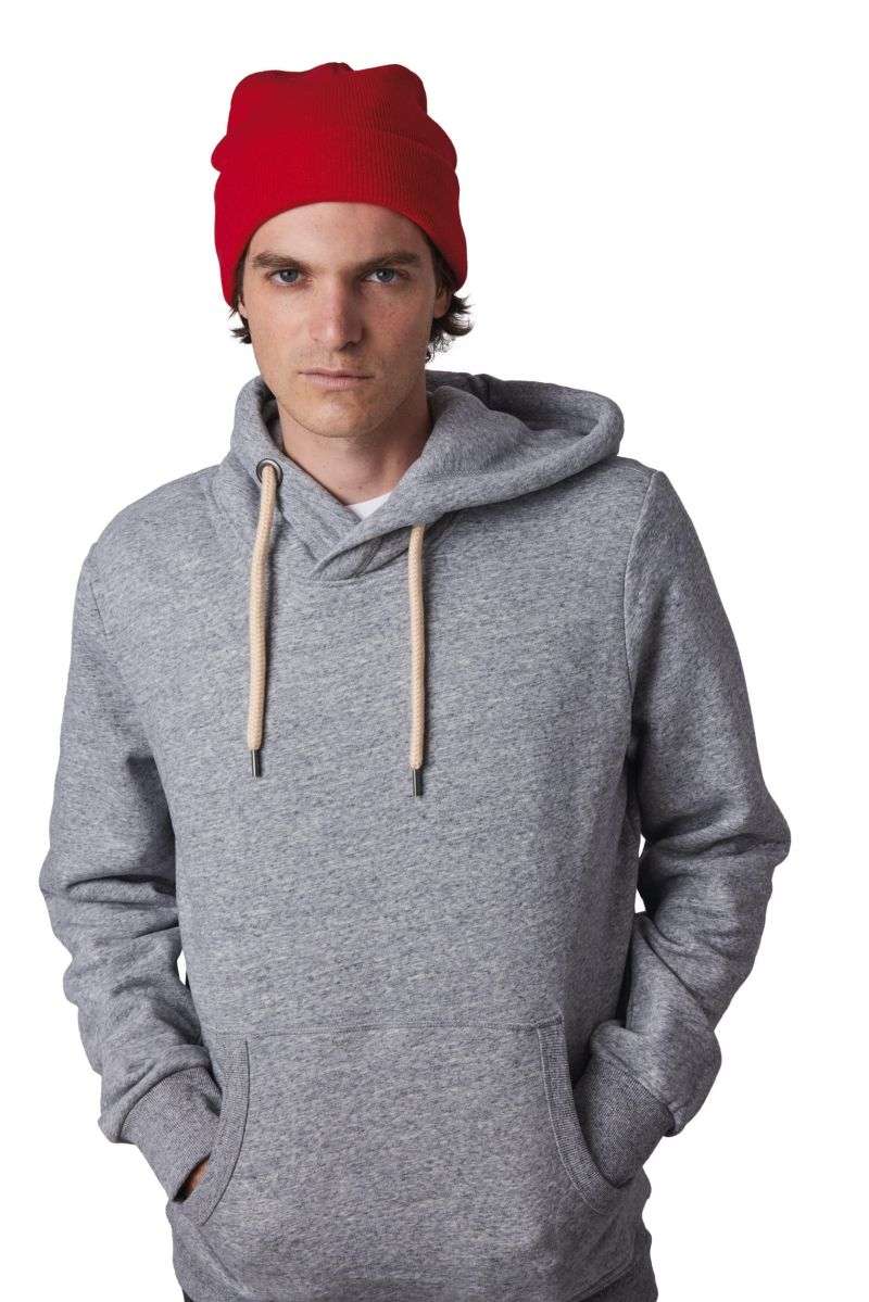 Bonnet recyclé avec revers tricoté