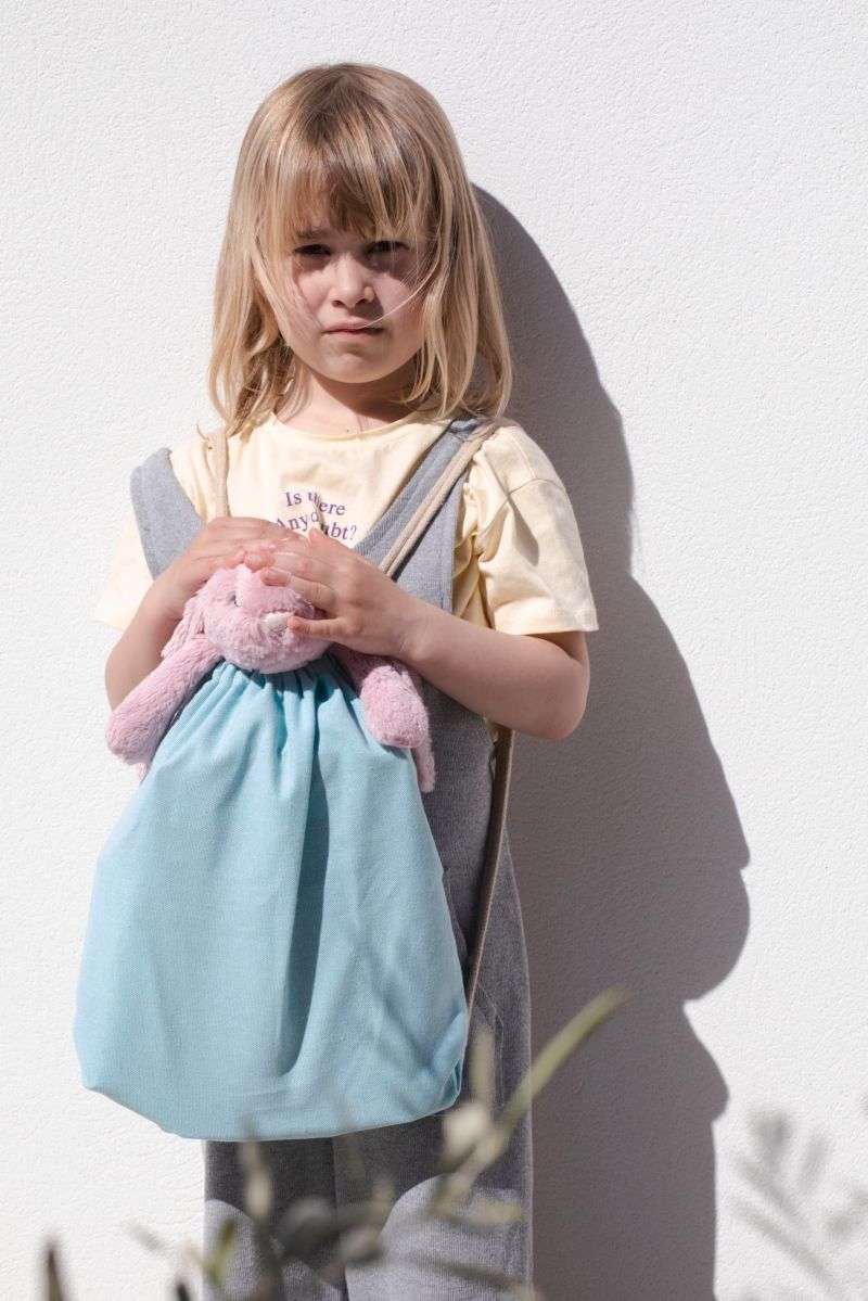 Petit sac à dos recyclé à cordon coulissant - Taille enfant