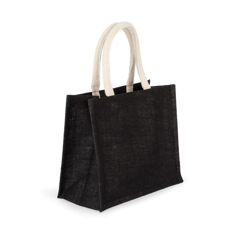Sac style cabas en toile de jute - modèle moyen