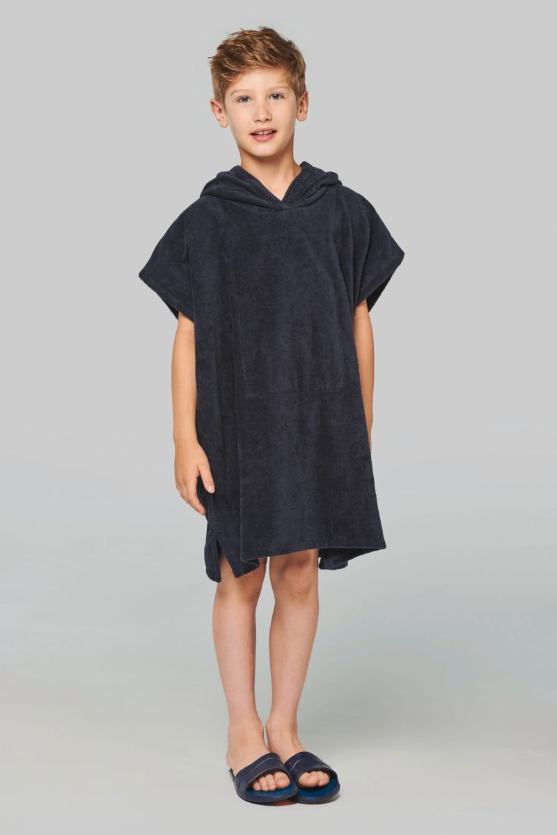 Poncho éponge à capuche enfant