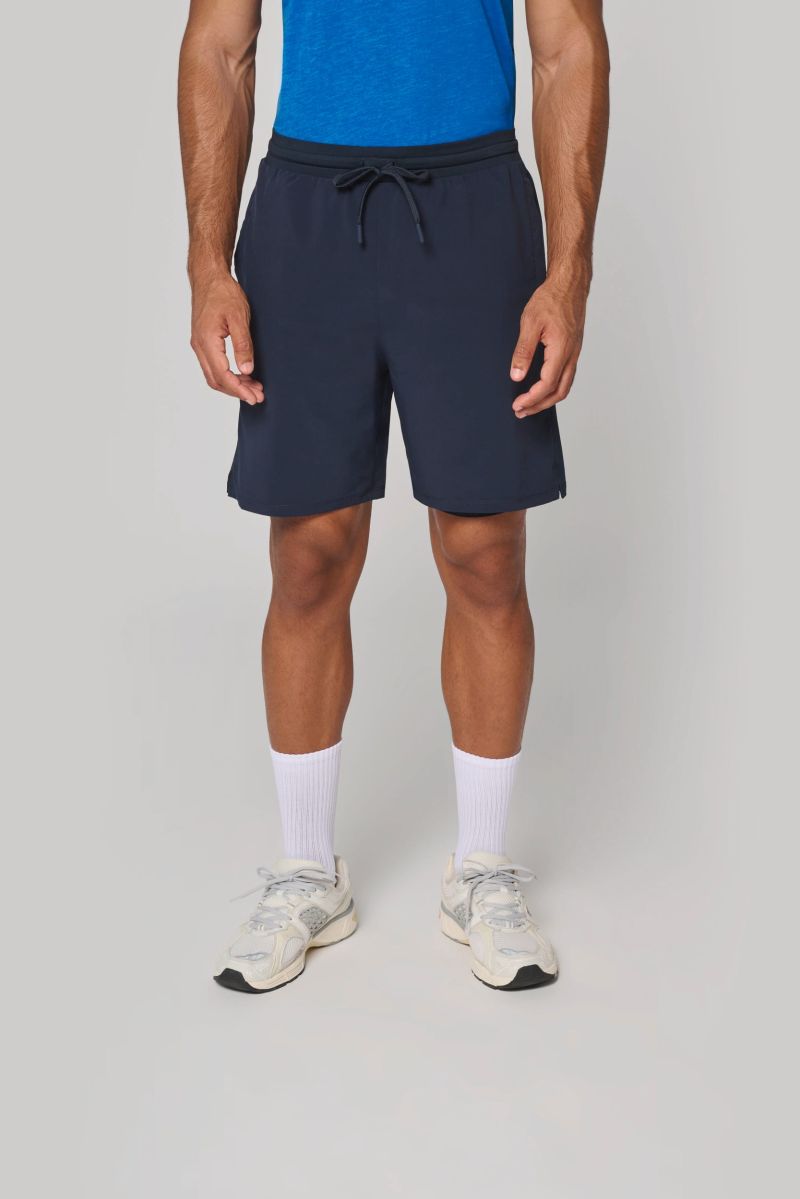 Short écoresponsable 2 en 1 avec sous short intégré homme