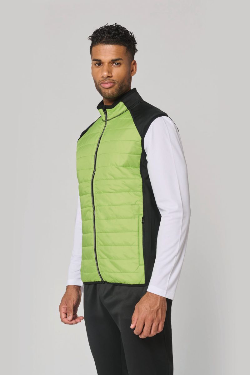 Veste sport bi-matière sans manches unisexe