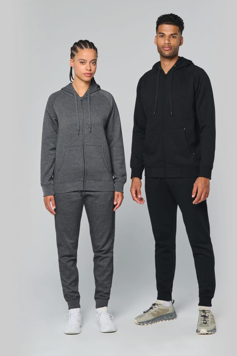 Veste zippée à capuche unisexe