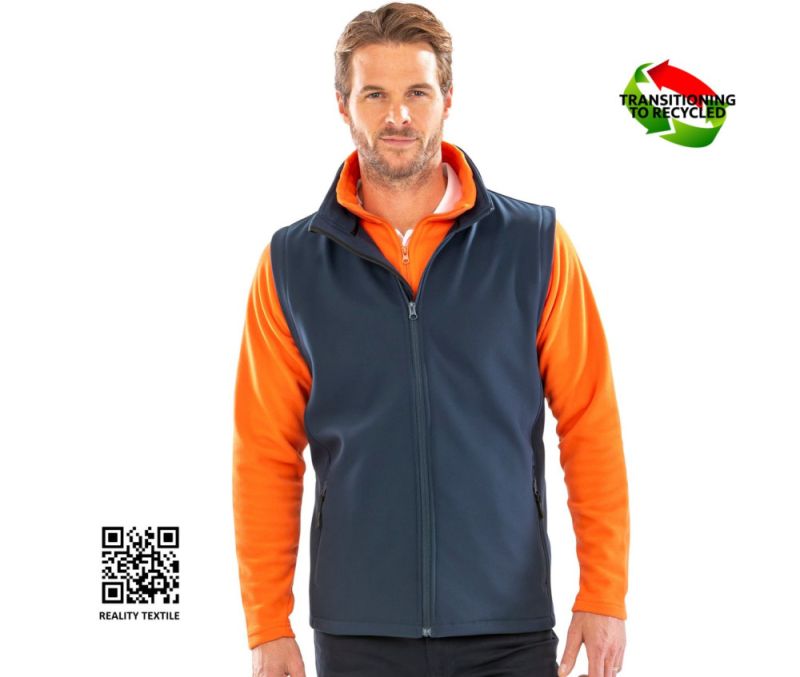 MENS PRINTABLE SOFTSHELL BODYWARMER