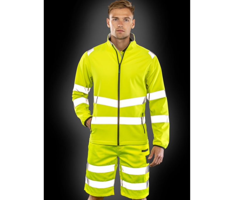 RECYCLED 2-LAYER PRINTABLE SAFETY SOFTSHELL