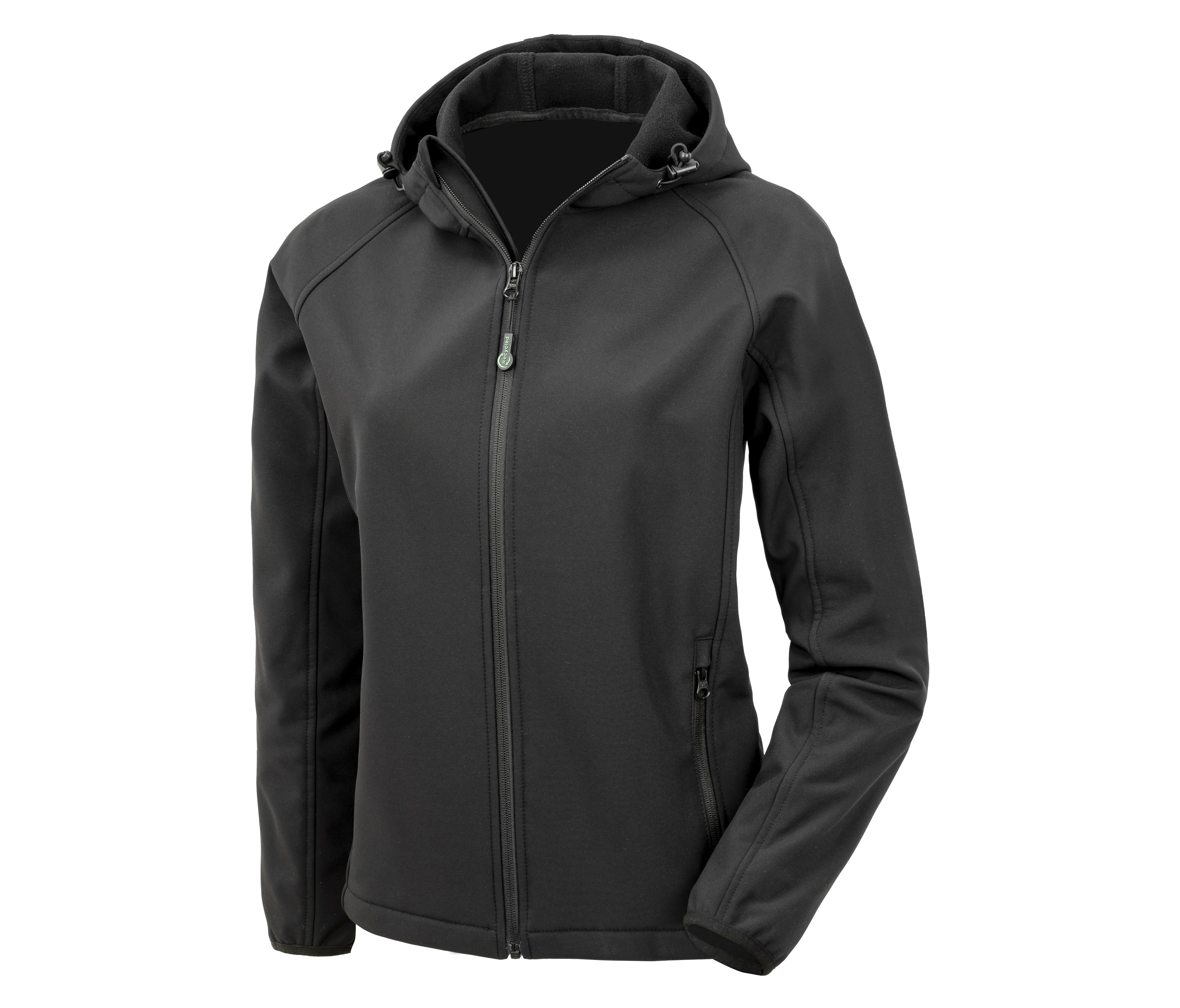 RECYCLED 3-LAYER PRINTABLE WOMENS HOODED SOFTSHELL - vue 3
