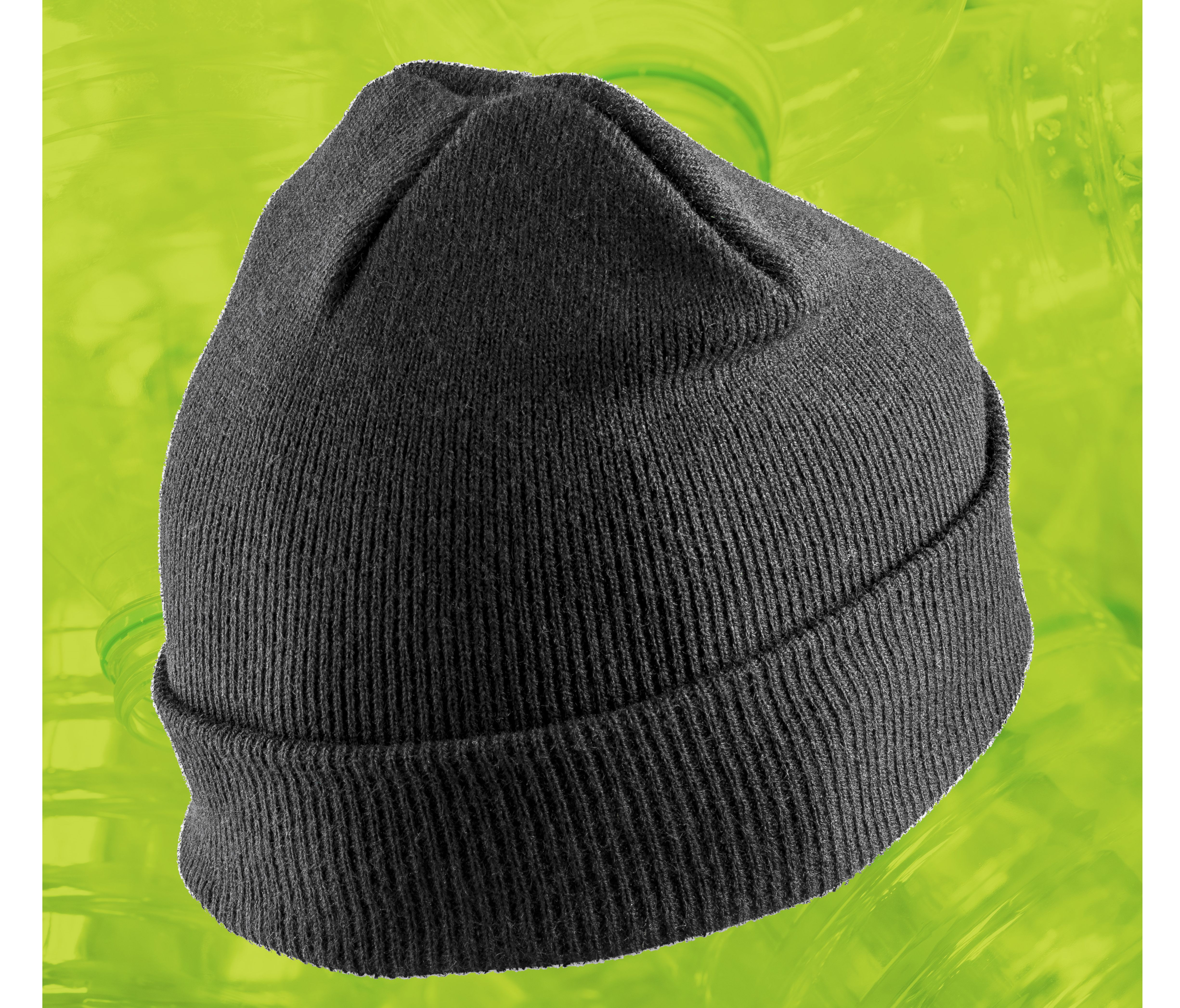 RECYCLED DOUBLE KNIT PRINTERS BEANIE - vue 2