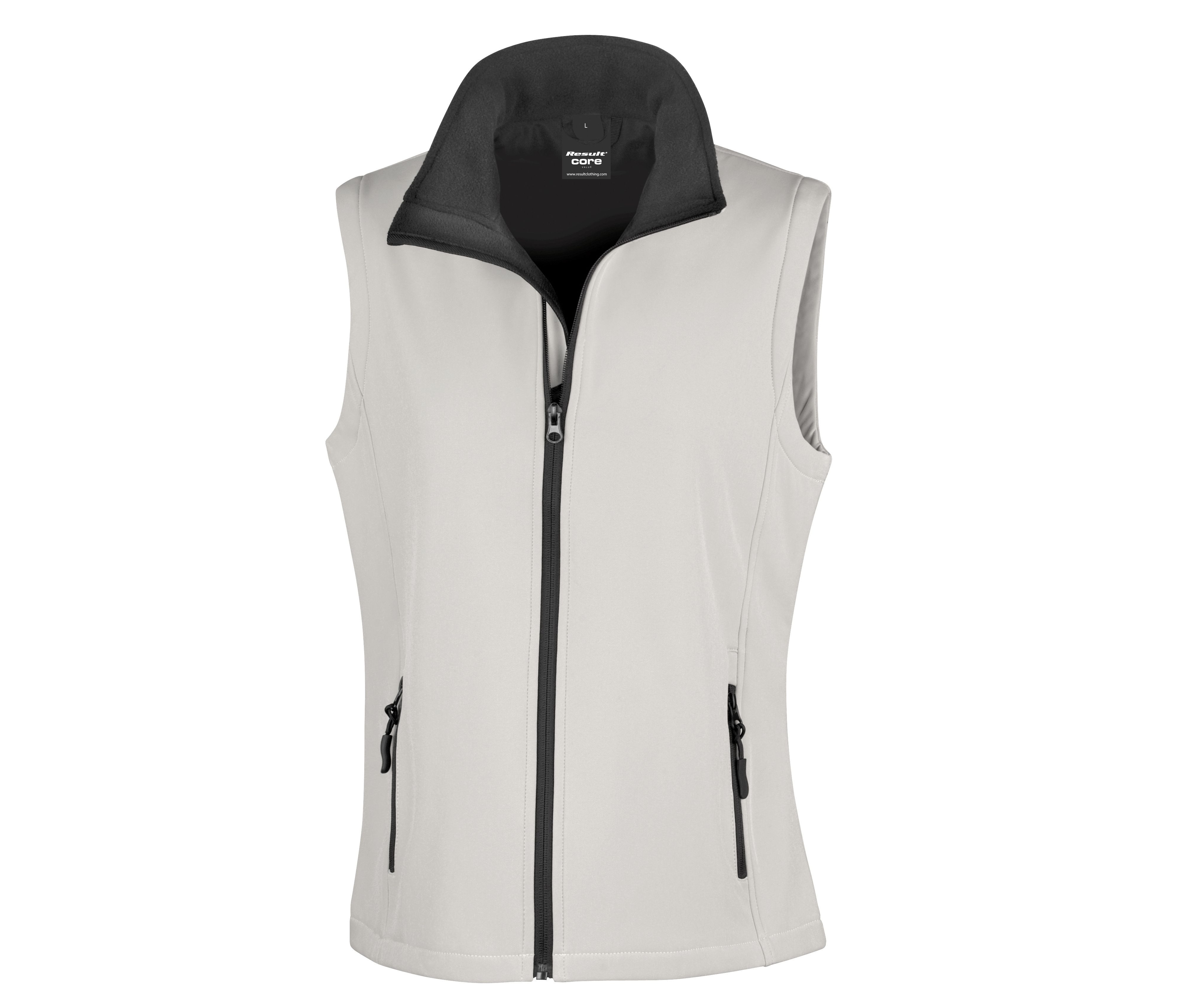 WOMENS PRINTABLE SOFTSHELL BODYWARMER - vue 3