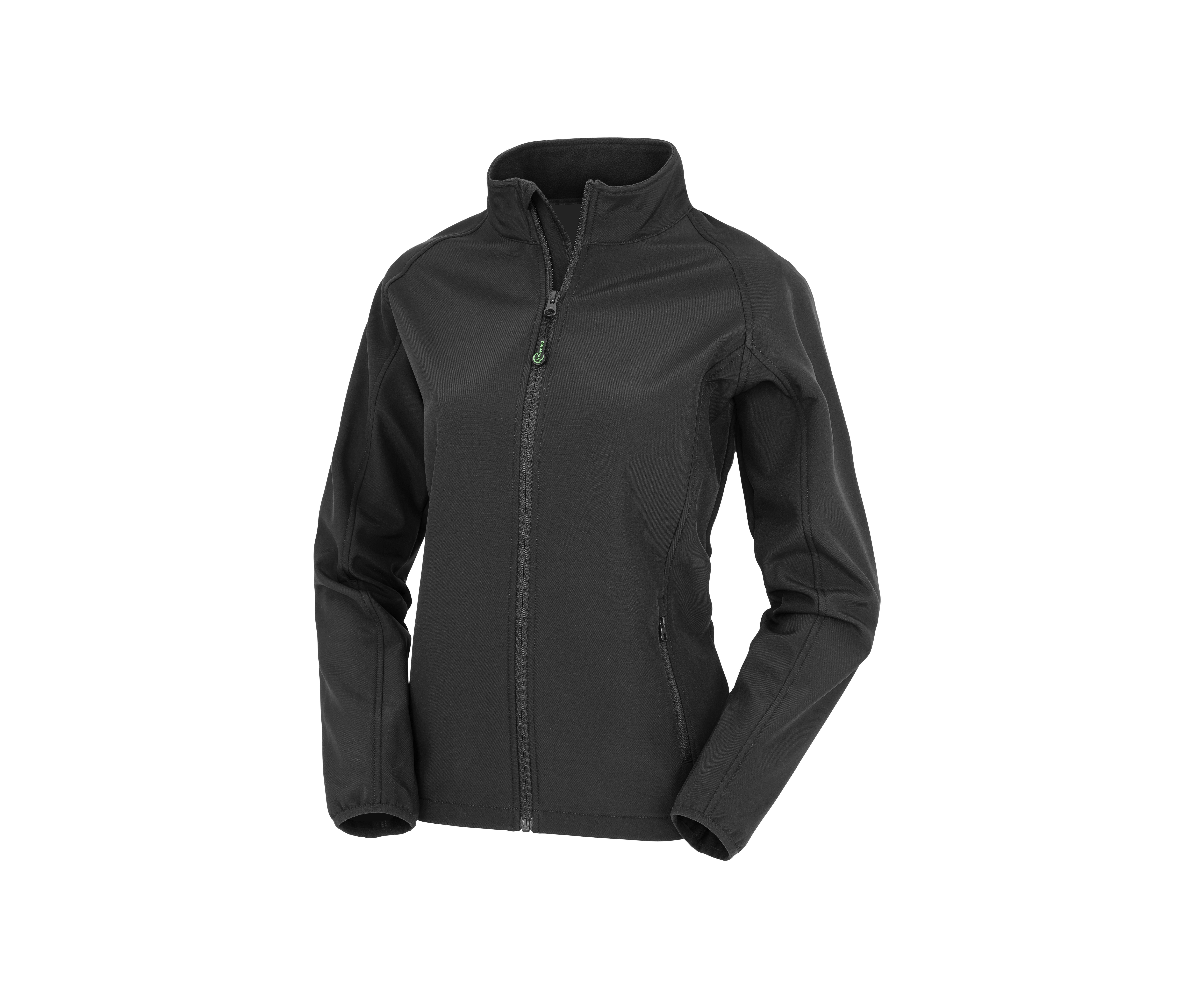 WOMENS RECYCLED 2-LAYER PRINTABLE SOFTSHELL JACKET - vue 3