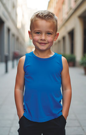 T-shirt enfant sans manches CHARLIE