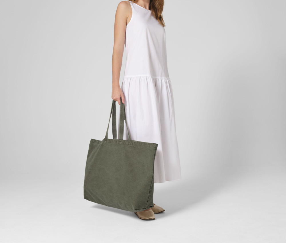 GARMENT DYED OVERSIZED TOTE BAG