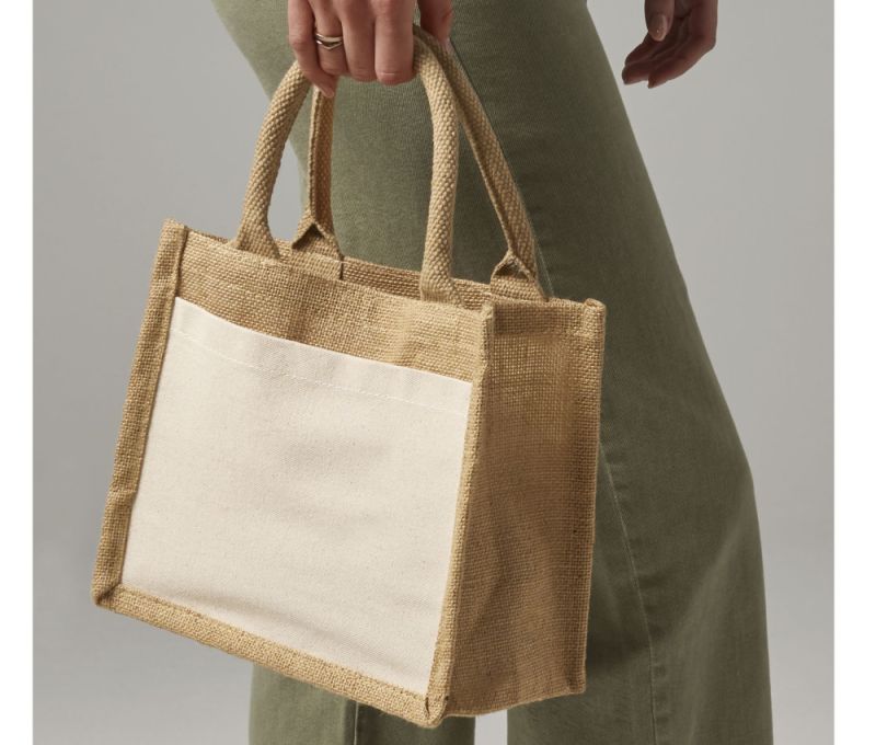 COTTON POCKET JUTE GIFT BAG