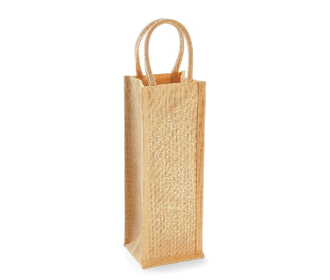 SHIMMER JUTE BOTTLE BAG - vue 2