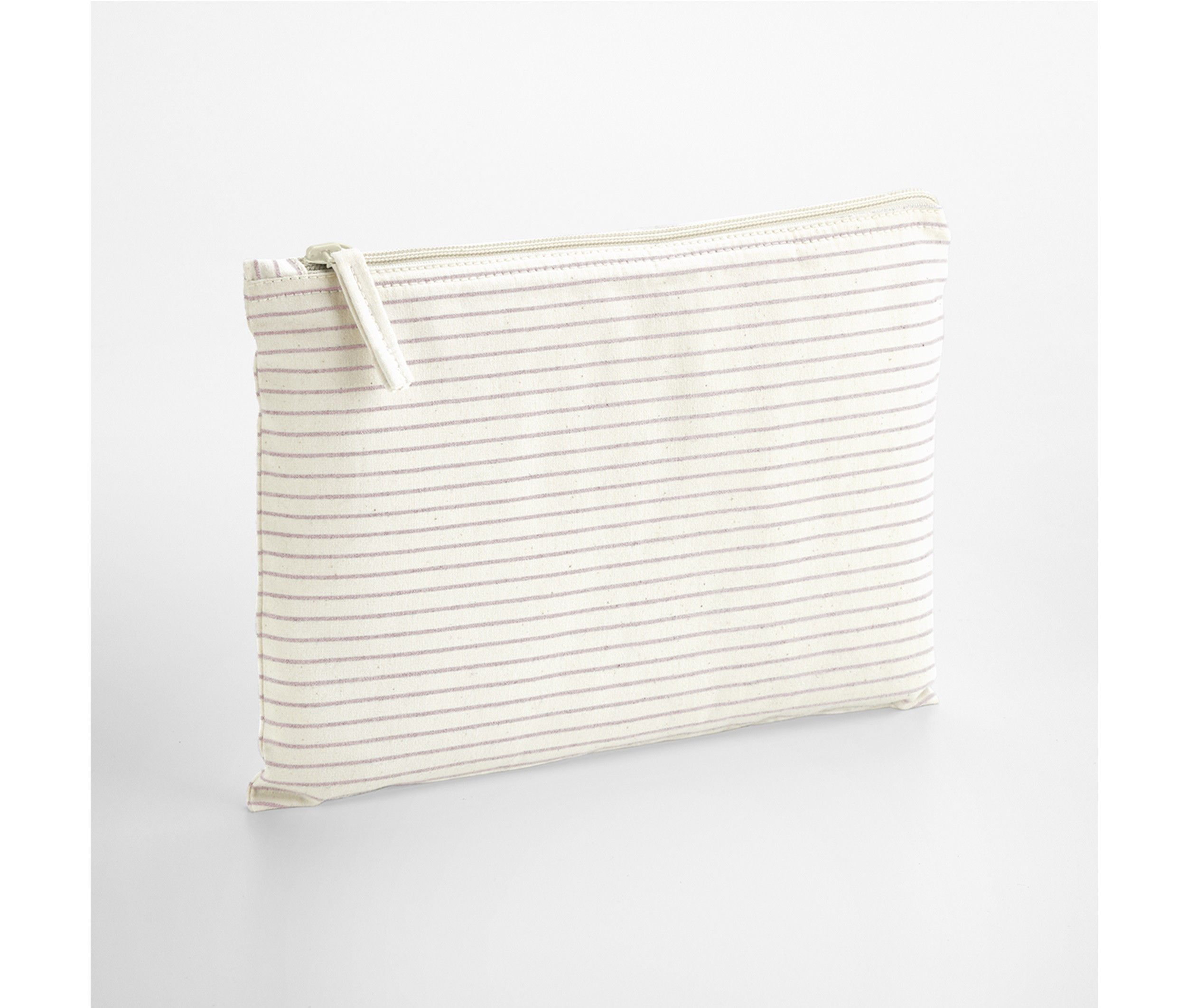 STRIPED ORGANIC COTTON ACCESSORY POUCH - vue 2